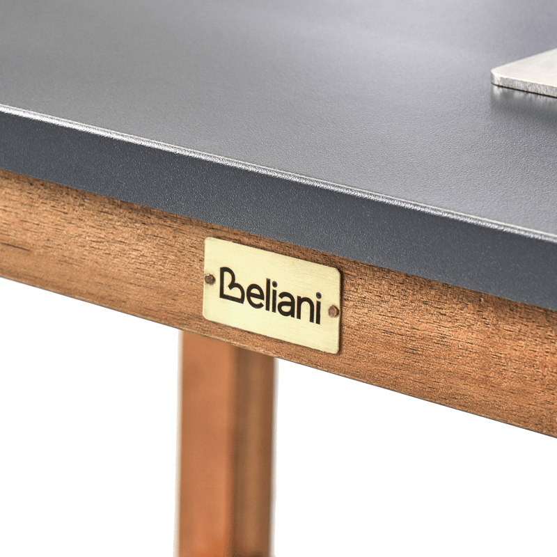 Kjøkkenøy med vask for utendørsbruk Brucoli akasietre - Brun/Grå/Sølv - Hage - Griller - Utekjøkken - Komplette utekjøkken