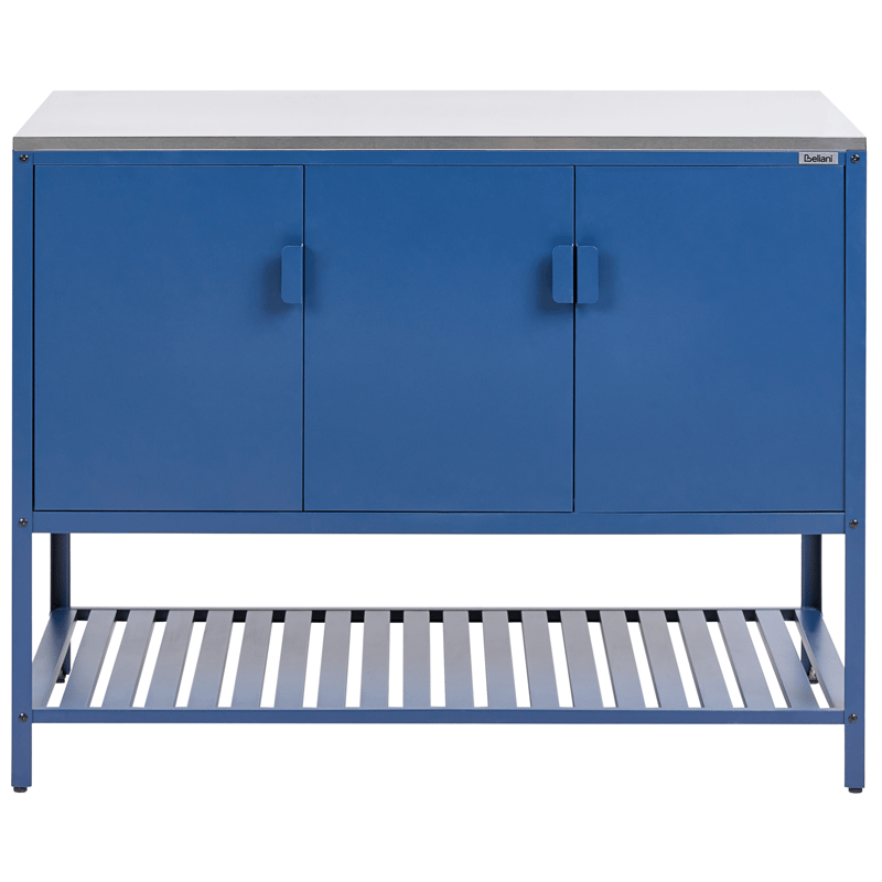 Kjøkkenskap for utendørsbruk Maenza Stål - Blå/Sølv - Hage - Griller - Utekjøkken - Komplette utekjøkken