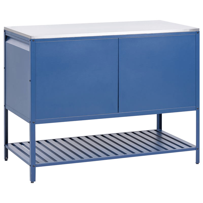 Kjøkkenskap for utendørsbruk Maenza Stål - Blå/Sølv - Hage - Griller - Utekjøkken - Komplette utekjøkken