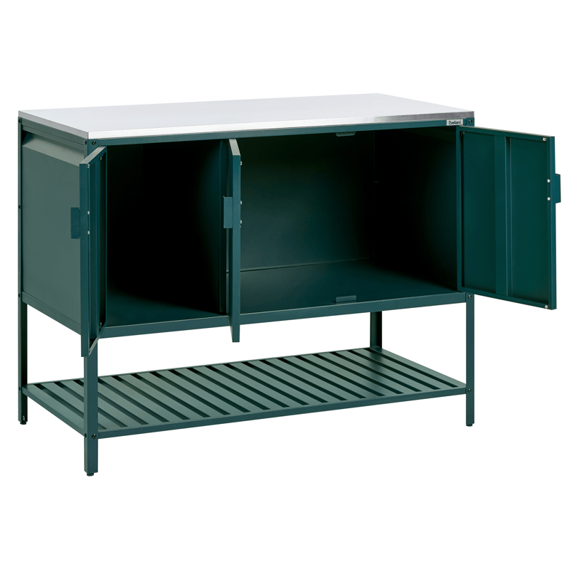 Kjøkkenskap for utendørsbruk Maenza Stål - Grønn/Sølv - Hage - Griller - Utekjøkken - Komplette utekjøkken