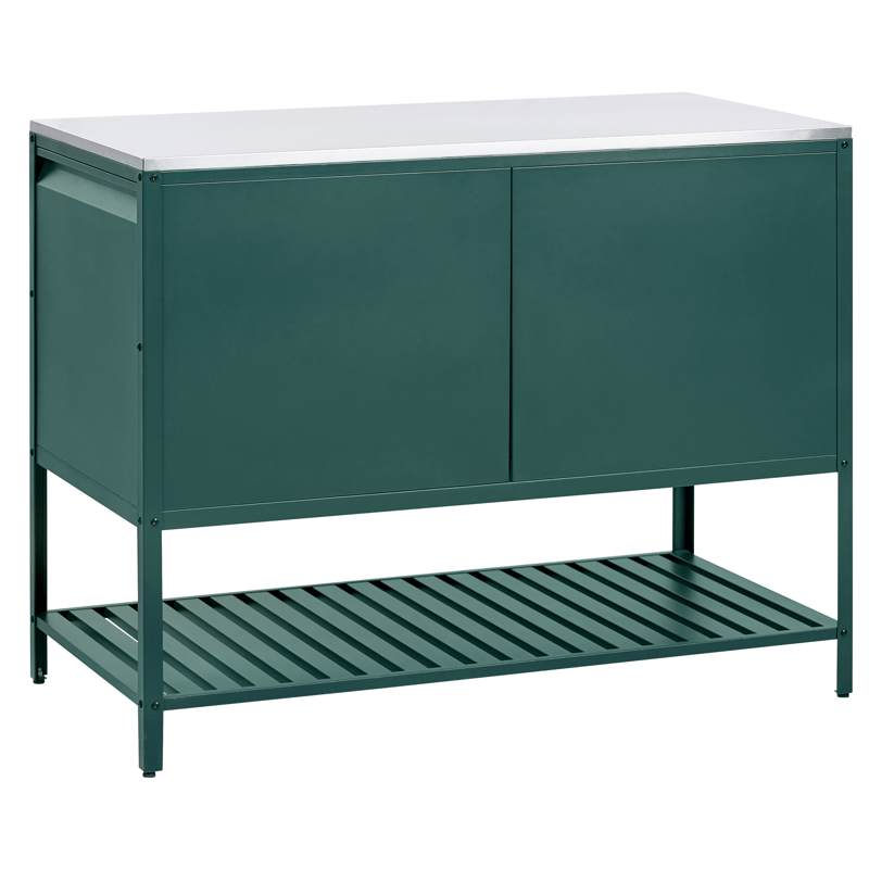 Kjøkkenskap for utendørsbruk Maenza Stål - Grønn/Sølv - Hage - Griller - Utekjøkken - Komplette utekjøkken