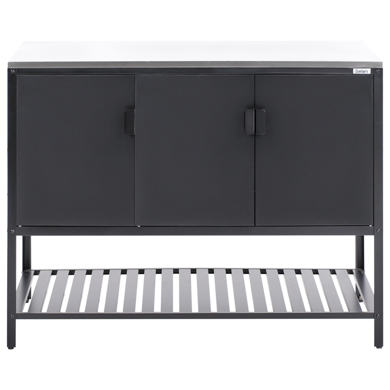 Kjøkkenskap for utendørsbruk Maenza Stål - Svart/sølv - Hage - Griller - Utekjøkken - Komplette utekjøkken