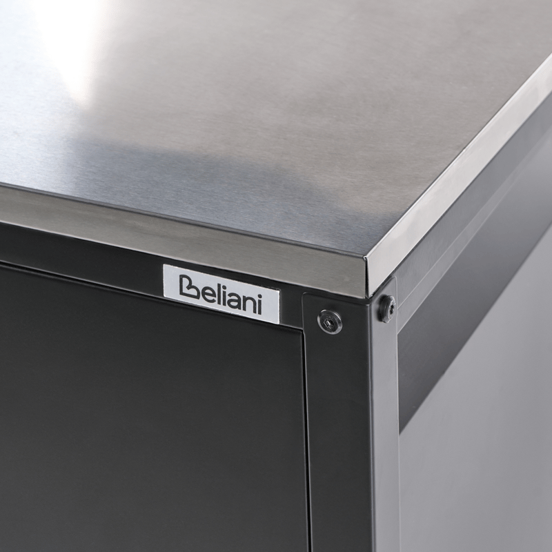 Kjøkkenskap for utendørsbruk Maenza Stål - Svart/sølv - Hage - Griller - Utekjøkken - Komplette utekjøkken