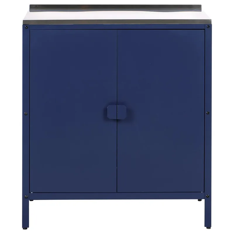 Kjøkkenskap Vilama - Blå, Sølv - Hage - Griller - Utekjøkken - Komplette utekjøkken