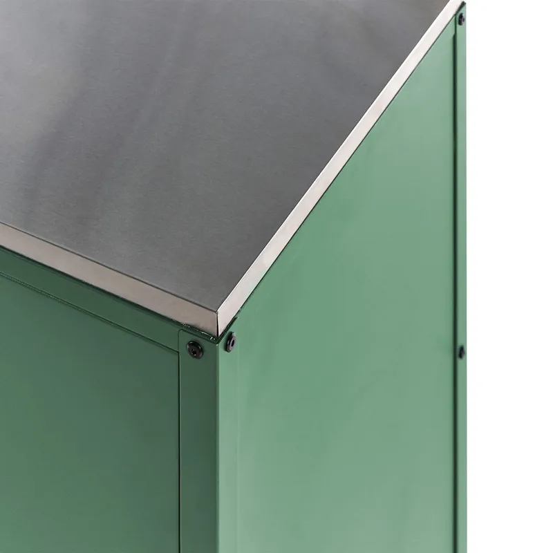 Kjøkkenskap Vilama - Grønn, Sølv - Hage - Griller - Utekjøkken - Komplette utekjøkken