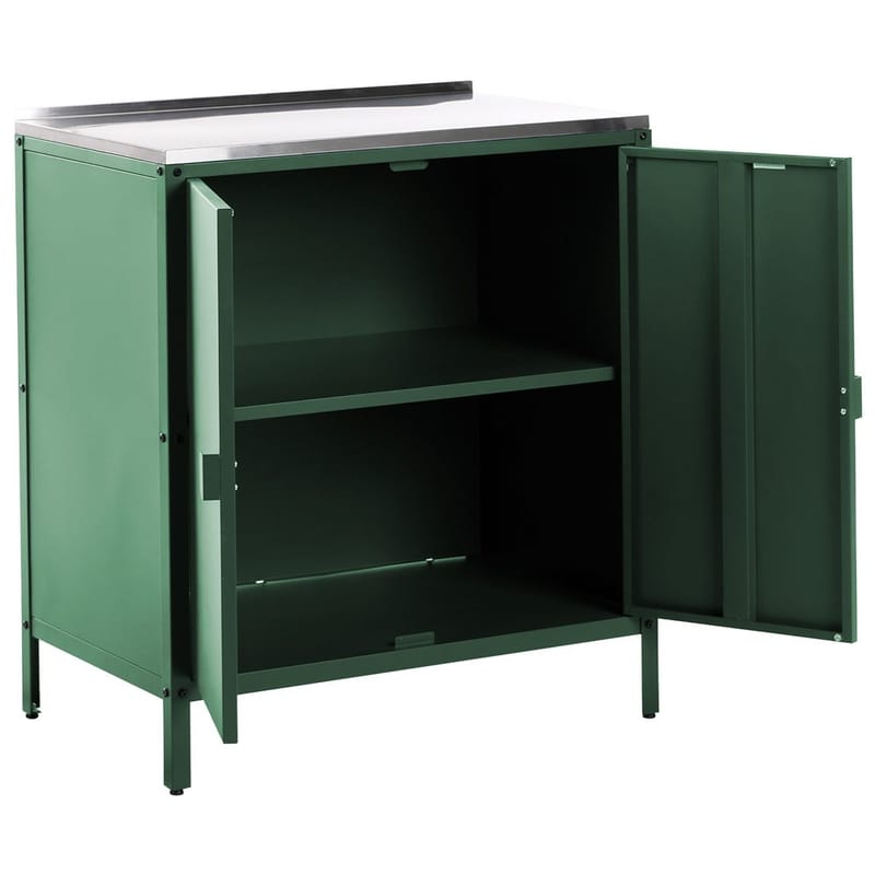 Kjøkkenskap Vilama - Grønn, Sølv - Hage - Griller - Utekjøkken - Komplette utekjøkken