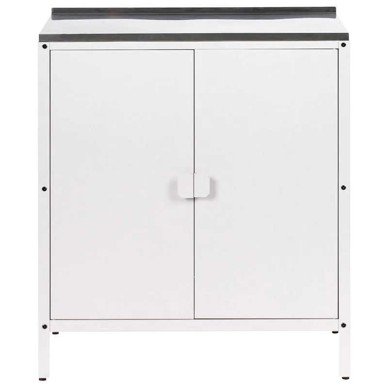 Kjøkkenskap Vilama - Hvit, Sølv - Hage - Griller - Utekjøkken - Komplette utekjøkken