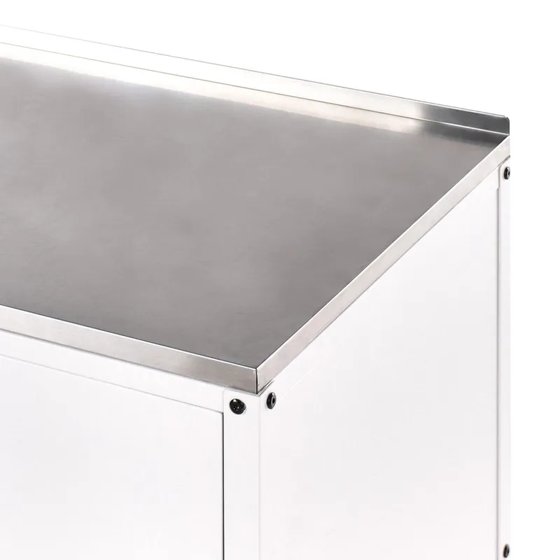 Kjøkkenskap Vilama - Hvit, Sølv - Hage - Griller - Utekjøkken - Komplette utekjøkken