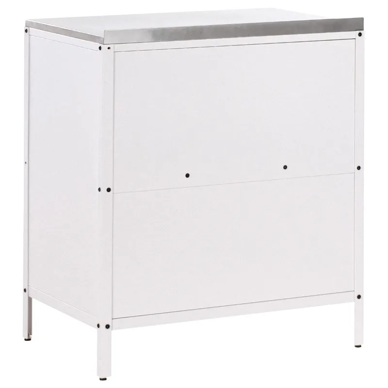 Kjøkkenskap Vilama - Hvit, Sølv - Hage - Griller - Utekjøkken - Komplette utekjøkken