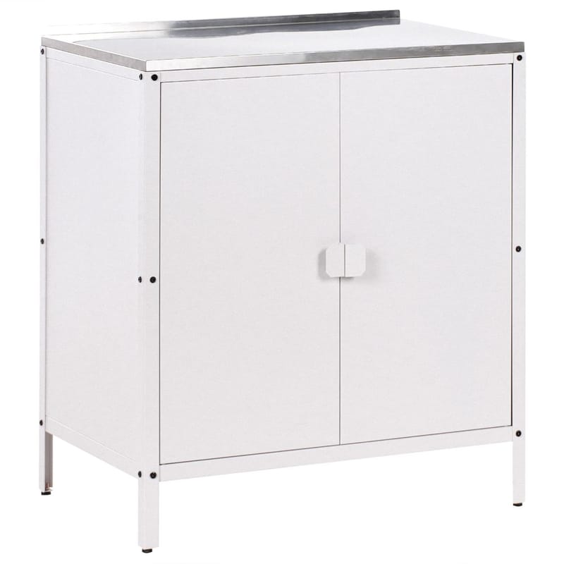 Kjøkkenskap Vilama - Hvit, Sølv - Hage - Griller - Utekjøkken - Komplette utekjøkken