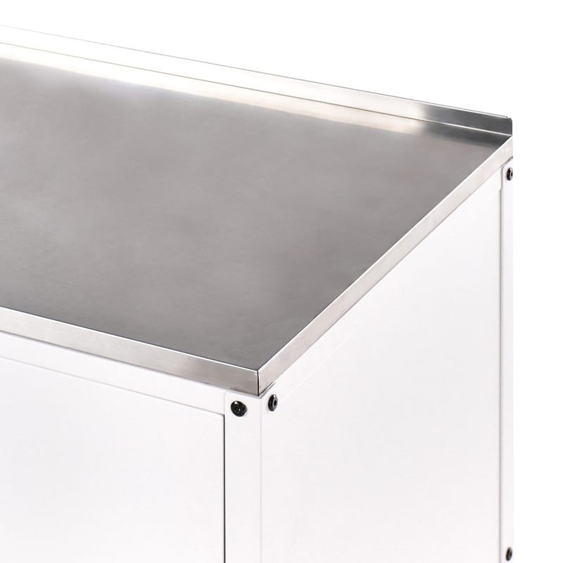 Kjøkkenskap Vilama - Hvit, Sølv - Hage - Griller - Utekjøkken - Komplette utekjøkken