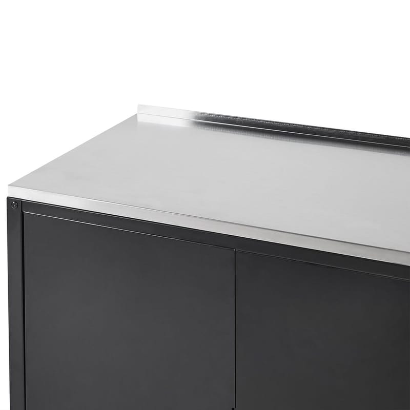 Kjøkkenskap Vilama - Svart, Sølv - Hage - Griller - Utekjøkken - Komplette utekjøkken