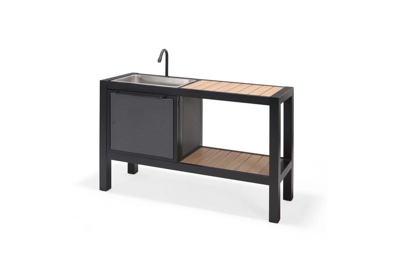 Panama Utendørskjøkken uten grill 132x48 cm Svart - Lifestyle Garden - Hage - Griller - Utekjøkken - Komplette utekjøkken