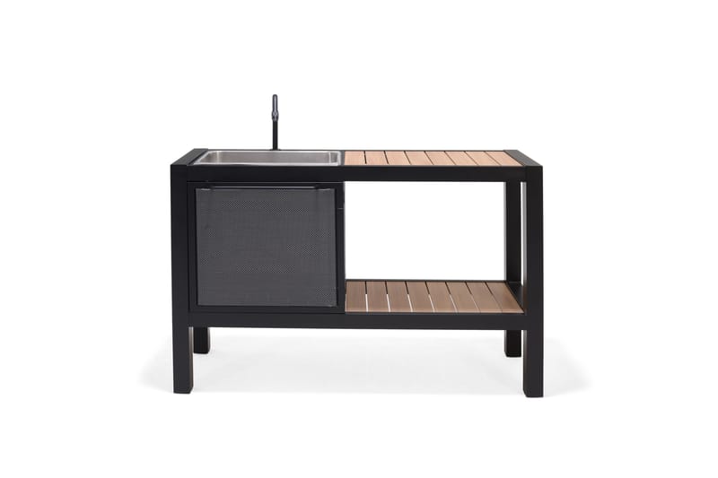 Panama Utendørskjøkken uten grill 132x48 cm Svart - Lifestyle Garden - Hage - Griller - Utekjøkken - Komplette utekjøkken