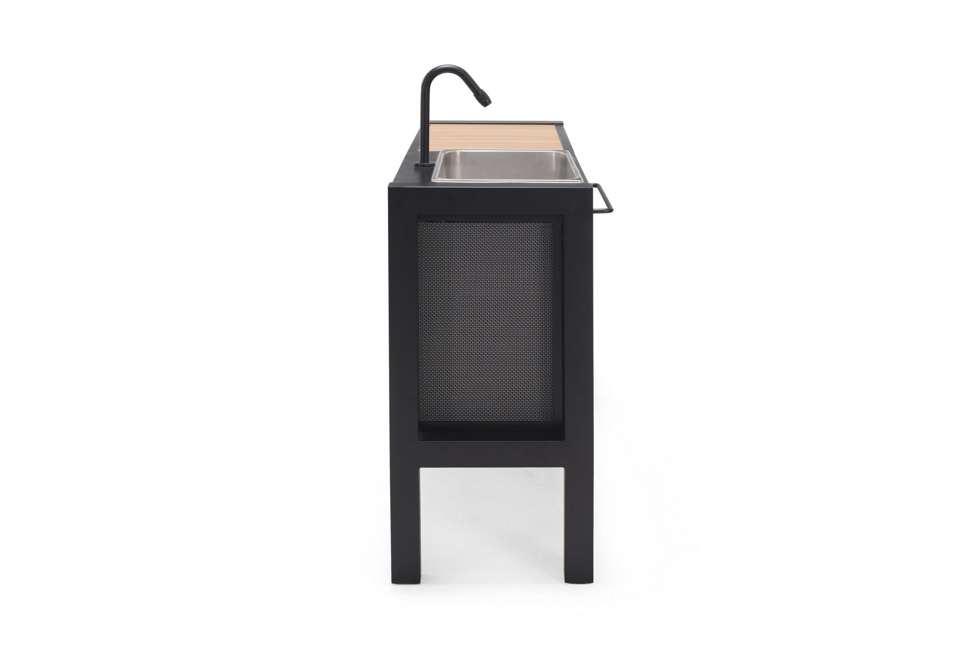 Panama Utendørskjøkken uten grill 132x48 cm Svart - Lifestyle Garden - Hage - Griller - Utekjøkken - Komplette utekjøkken