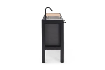 Panama Utendørskjøkken uten grill 132x48 cm Svart - Lifestyle Garden - Hage - Griller - Utekjøkken - Komplette utekjøkken