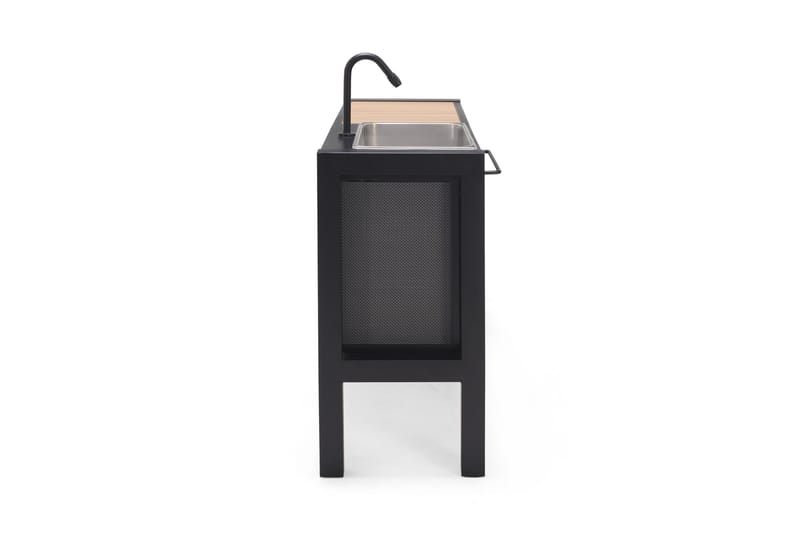 Panama Utendørskjøkken uten grill 132x48 cm Svart - Lifestyle Garden - Hage - Griller - Utekjøkken - Komplette utekjøkken