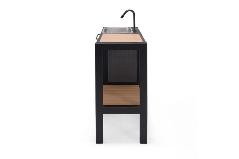 Panama Utendørskjøkken uten grill 132x48 cm Svart - Lifestyle Garden - Hage - Griller - Utekjøkken - Komplette utekjøkken