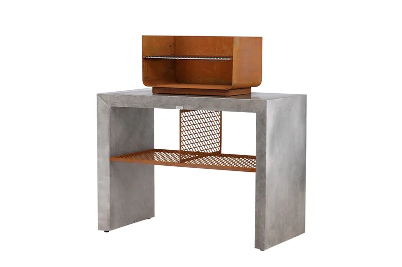 Velas Utekjøkken m/ Grill 120x60 cm, Lysegrå