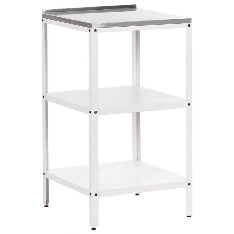 Liten kjøkkenøy Vilama - Hvit, Sølv - Hage - Griller - Utekjøkken - Komplette utekjøkken