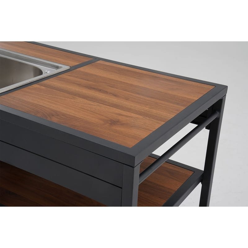 Outdoor Kitchen Module HOME4YOU - Grå - Hage - Griller - Utekjøkken - Komplette utekjøkken