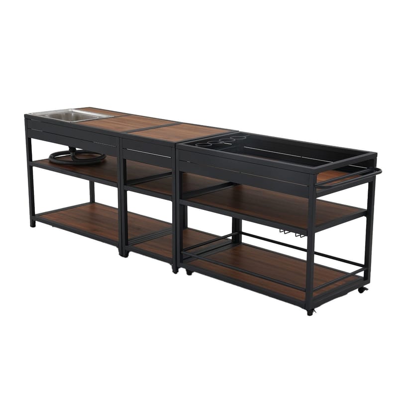 Outdoor Kitchen Module HOME4YOU - Grå - Hage - Griller - Utekjøkken - Komplette utekjøkken