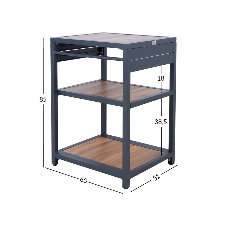 Outdoor Kitchen Module HOME4YOU - Mørkegrå - Hage - Griller - Utekjøkken - Komplette utekjøkken