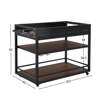Outdoor Kitchen Module HOME4YOU - Mørkegrå - Hage - Griller - Utekjøkken - Komplette utekjøkken