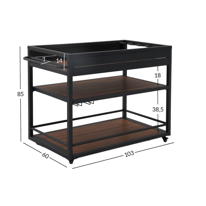 Outdoor Kitchen Module HOME4YOU - Mørkegrå - Hage - Griller - Utekjøkken - Komplette utekjøkken