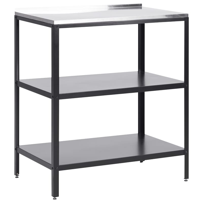 Stor kjøkkenøy Vilama - Svart, Sølv - Hage - Griller - Utekjøkken - Komplette utekjøkken