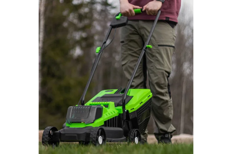 Fornorth Batteridrevet Gressklipper Gh1000E, 20V med Batteri og Lader - Hvit - Hage - Hagemaskiner - Gressklipper