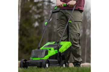 Fornorth Batteridrevet Gressklipper Gh1000E, 20V med Batteri og Lader - Hvit - Hage - Hagemaskiner - Gressklipper
