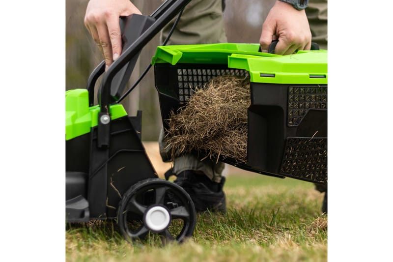 Fornorth Batteridrevet Gressklipper Gh1000E, 20V med Batteri og Lader - Hvit - Hage - Hagemaskiner - Gressklipper