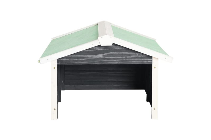 Gressklipperhus grå og hvit 72x87x50 cm gran - Grå - Hage - Hagemaskiner - Gressklipper - Robotklipper