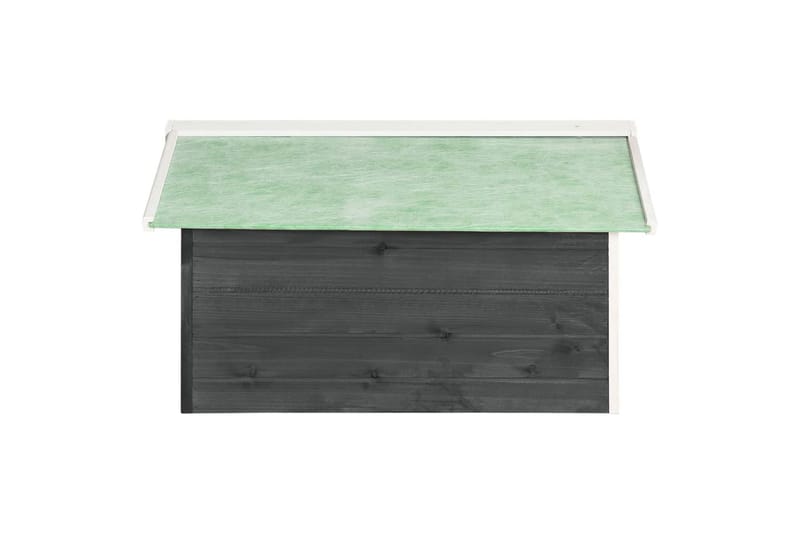 Gressklipperhus grå og hvit 72x87x50 cm gran - Grå - Hage - Hagemaskiner - Gressklipper - Robotklipper