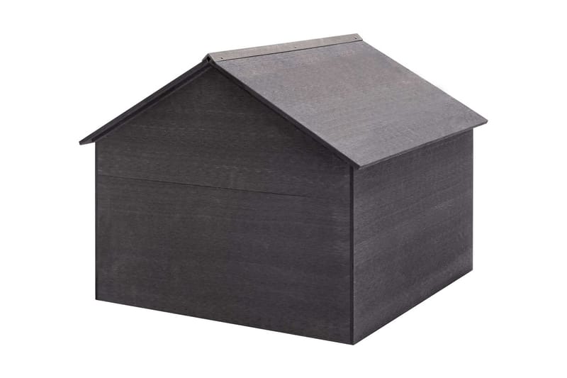 Garasje for gressklipper grå 80x80x70 cm WPC - Grå - Hage - Hagemaskiner - Gressklipper - Robotklipper