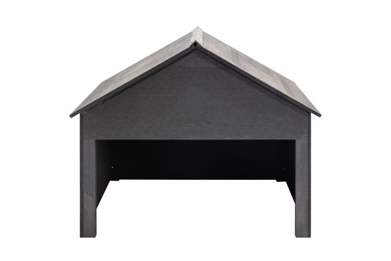 Garasje for gressklipper grå 80x80x70 cm WPC - Grå - Hage - Hagemaskiner - Gressklipper - Robotklipper