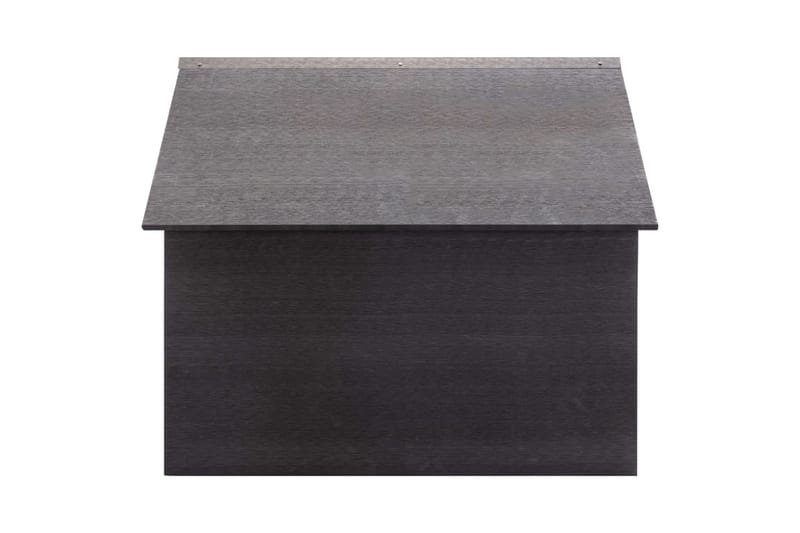 Garasje for gressklipper grå 80x80x70 cm WPC - Grå - Hage - Hagemaskiner - Gressklipper - Robotklipper