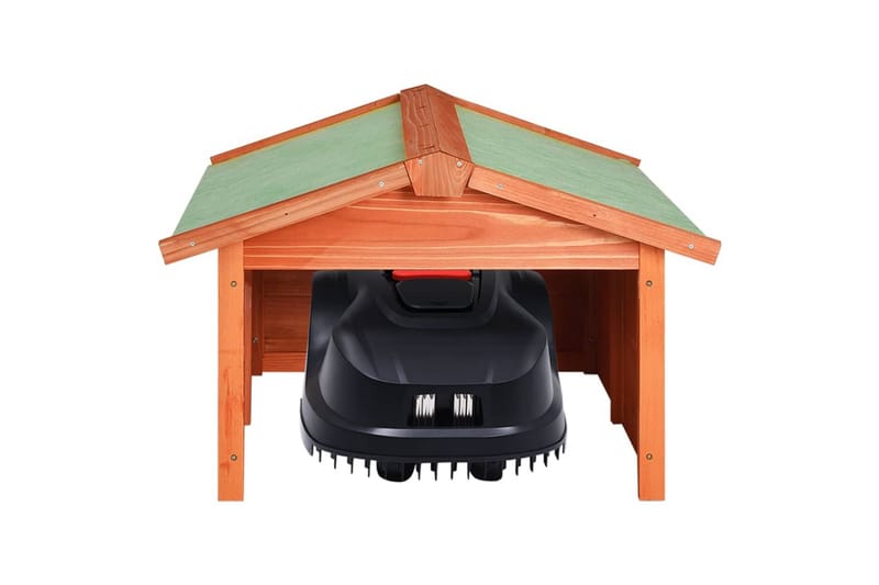 Gressklipperhus 72x87x50 cm heltre gran - Brun - Hage - Hagemaskiner - Gressklipper - Robotklipper