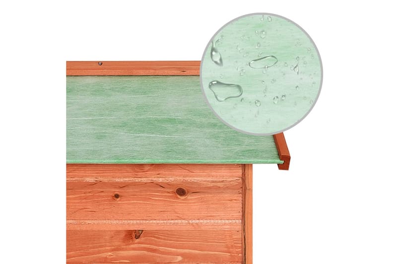 Gressklipperhus 72x87x50 cm heltre gran - Brun - Hage - Hagemaskiner - Gressklipper - Robotklipper