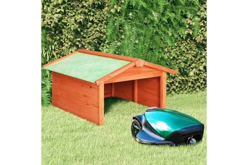 Gressklipperhus 72x87x50 cm heltre gran - Brun - Hage - Hagemaskiner - Gressklipper - Robotklipper