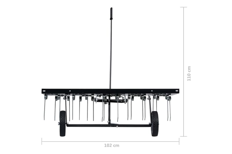 Plenlufter for kjøregressklipper 100 cm - Svart - Traktor- og sittegressklipper - Gressklipper elektrisk