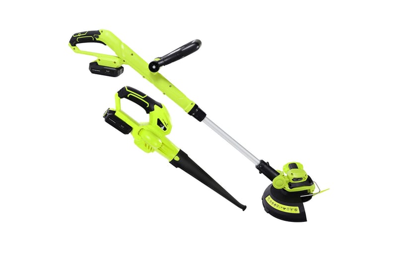 Batteridrevet gresstrimmer & løvblåser 20V Med batteri Grønn - Lyfco - Hage - Hagemaskiner - Gresstrimmer