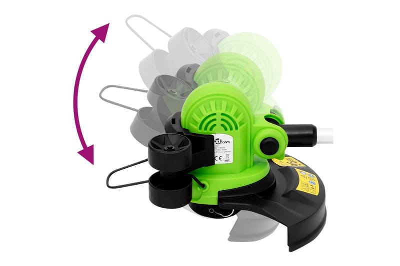 Elektrisk gressklipper med teleskopstang 29 cm 550 W - Blå - Hage - Hagemaskiner - Gresstrimmer