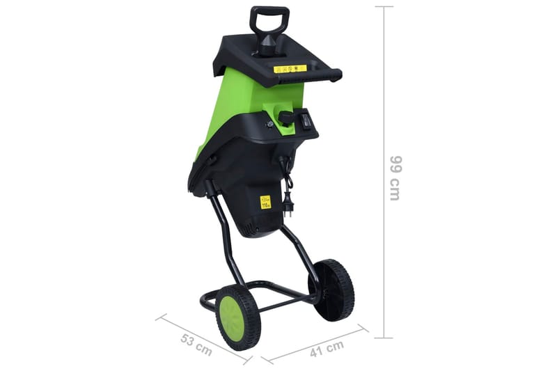 Elektrisk kompostkvern med 2 ektra blader 2400 W - Hage - Hagemaskiner - Kompostkvern