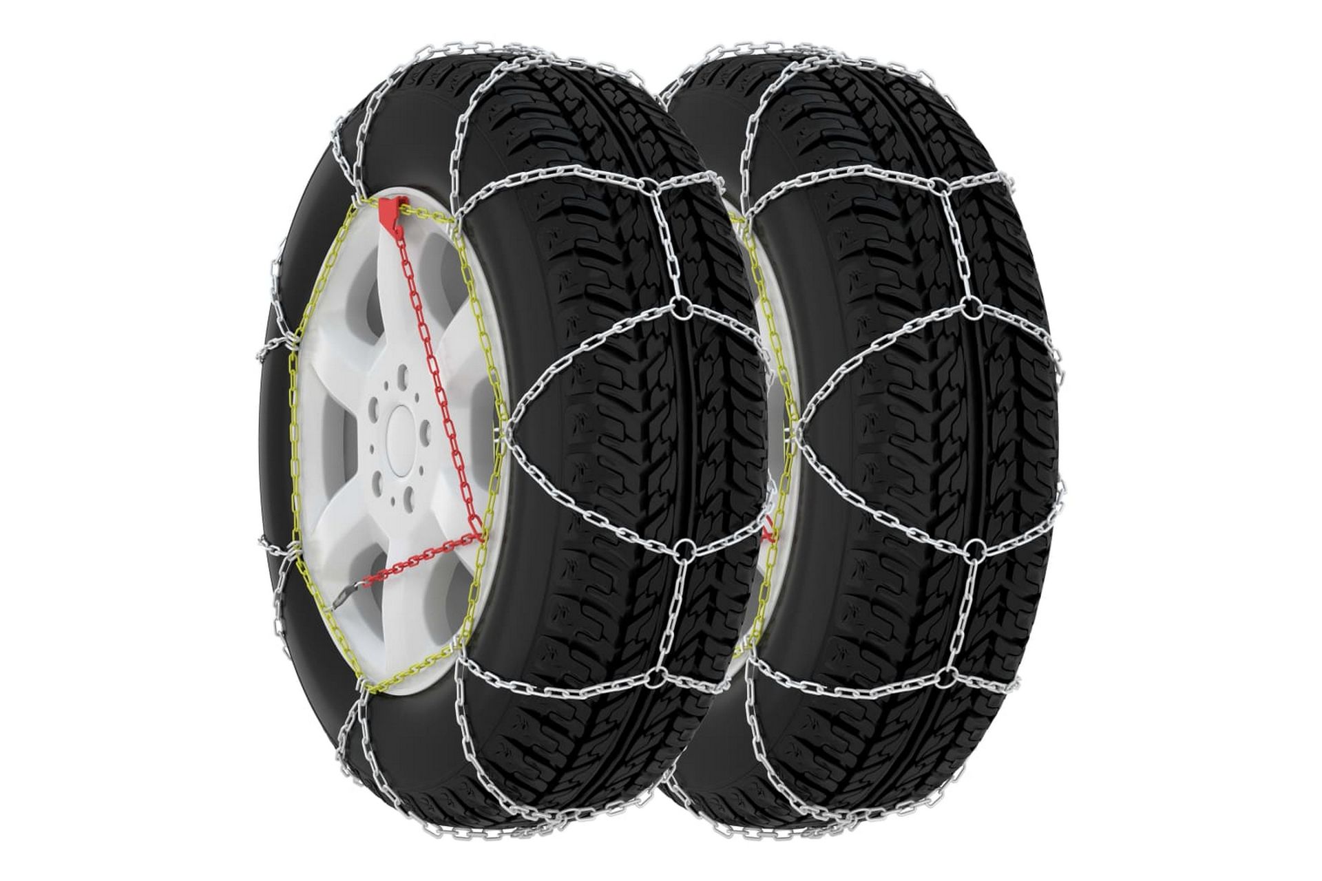 Snøkjettinger 2 stk 16 mm SUV 4x4 størrelse 400 - Silver - Hage - Hagemaskiner - Tilbehør hagemaskiner - Snøkjetting
