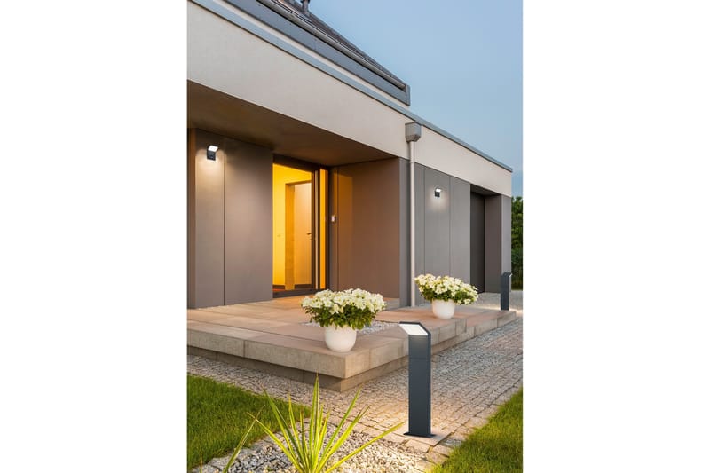 Kanter Vegglampe LED - Hvit - Hage - Utemiljø - Entré - Entrébelysning