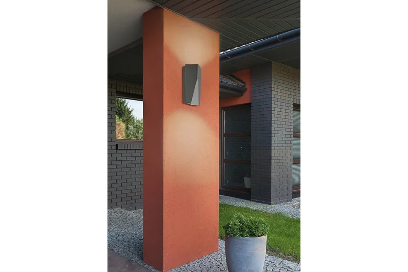 Kerwick Vegglampe LED - Hvit - Hage - Utemiljø - Entré - Entrébelysning