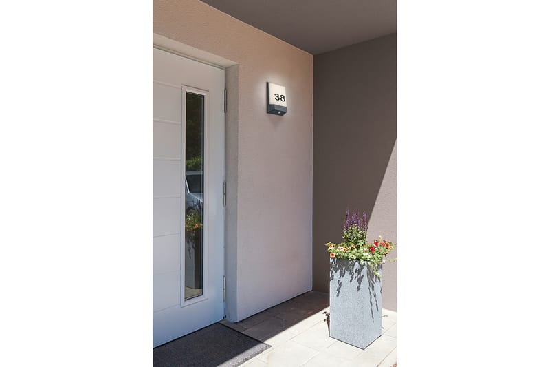 Maddysen Vegglampe LED - Hvit - Hage - Utemiljø - Entré - Entrébelysning