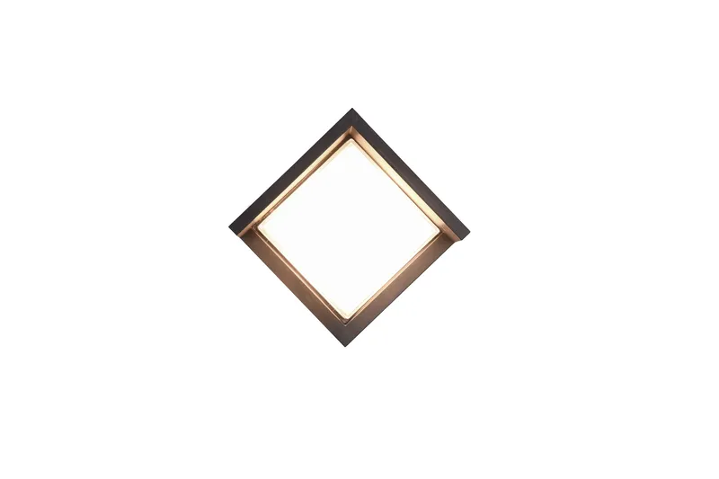 Puno LED-Vegglampe Neliö Mattsvart - Hage - Utemiljø - Entré - Entrébelysning